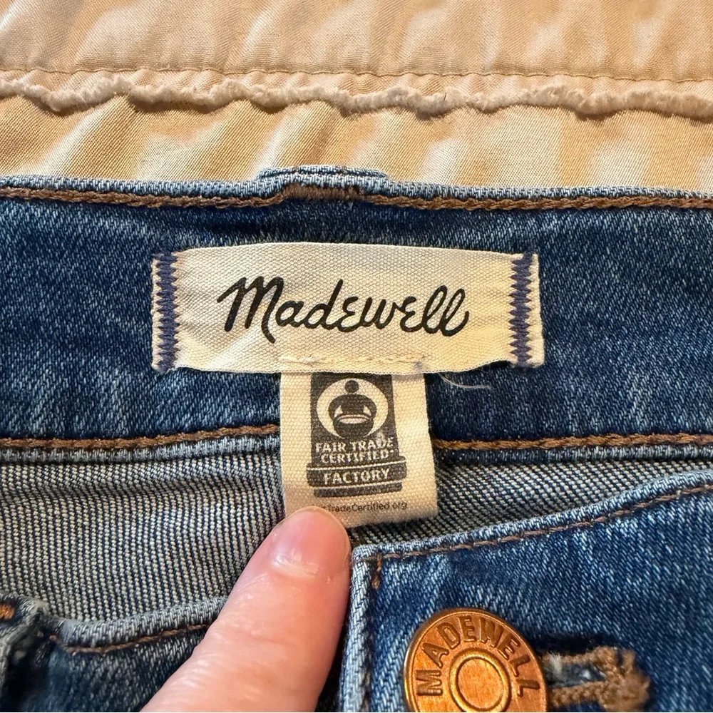 Madewell Mid Rise Kick Out Jeans Elkton Wash 25 Medium Wash Stretch Denim NO636 - Picture 4 of 10